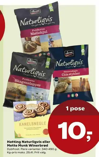 SuperBrugsen Hatting Naturligvis eller Mette Munk Winerbrød tilbud