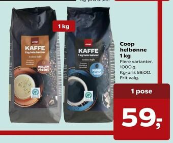 SuperBrugsen Coop helbønne tilbud