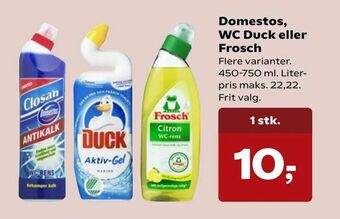 SuperBrugsen Domestos, WC Duck eller Frosch tilbud