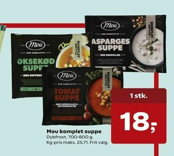 SuperBrugsen Mou komplet suppe tilbud