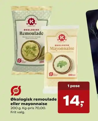 SuperBrugsen Økologisk remoulade eller mayonnaise tilbud