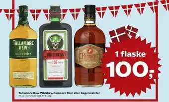 Dagli'Brugsen Tullamore Dew Whiskey, Pampero Rom eller Jægermeister tilbud