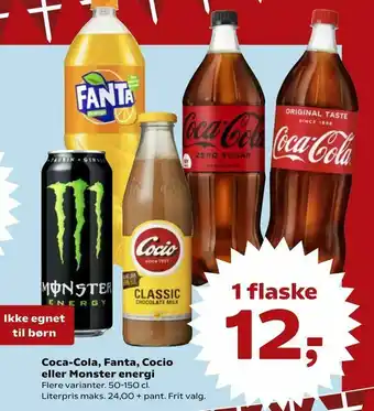 Dagli'Brugsen Coca-Cola, Fanta, Cocio eller Monster energi tilbud