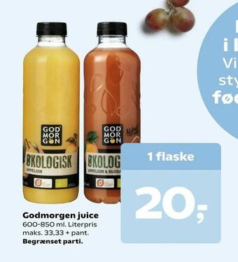 Dagli'Brugsen Godmorgen juice tilbud
