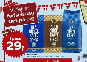 Dagli'Brugsen Cirkel kaffe tilbud