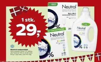 Dagli'Brugsen Neutral vaskemiddel tilbud