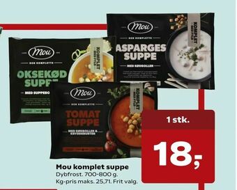 Dagli'Brugsen Mou komplet suppe tilbud