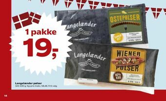 Dagli'Brugsen Langelænder pølser tilbud