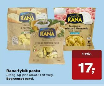Kvickly Rana fyldt pasta tilbud