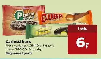 Kvickly Carletti bars tilbud