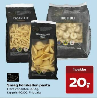 Kvickly Smag Forskellen pasta tilbud
