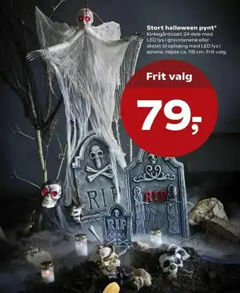 Kvickly Stort halloween pynt tilbud