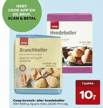 Kvickly Coop brunch- eller hvedeboller tilbud