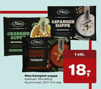 Kvickly Mou komplet suppe tilbud