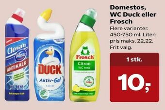Kvickly Domestos, WC Duck eller Frosch tilbud