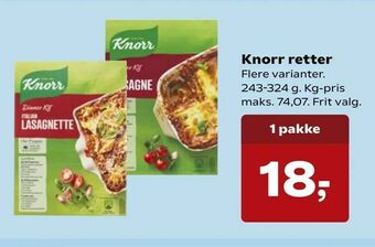 Kvickly Knorr retter tilbud