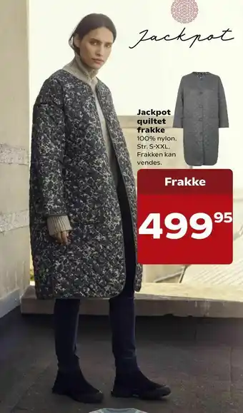 Jackpot quiltet frakke