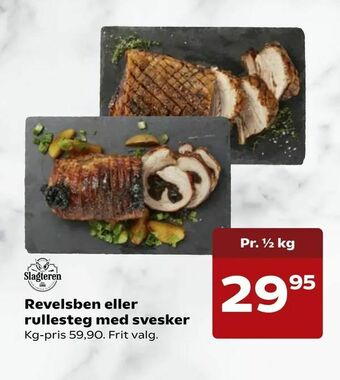 Kvickly Revelsben eller rullesteg med svesker tilbud