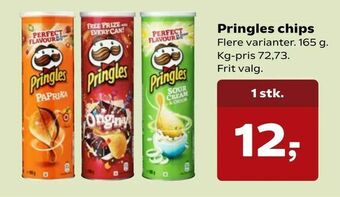 Kvickly Pringles chips tilbud