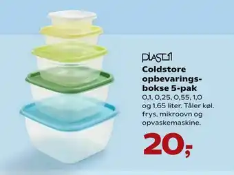 Kvickly Coldstore opbevaringsbokse 5-pak tilbud