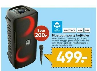 Bilka Bluetooth party højttaler tilbud