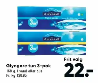Bilka Glyngøre tun 3-pak tilbud