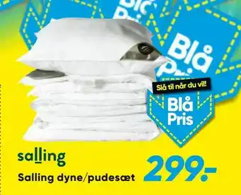 Bilka Salling dyne/pudesæt tilbud