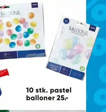 Bilka 10 stk. pastel balloner tilbud