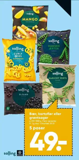 Bilka Bær, kartofler eller grøntsager tilbud