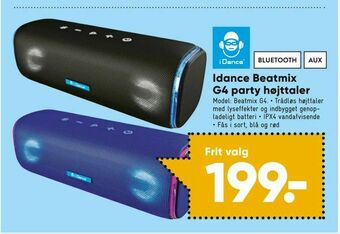 Bilka Idance Beatmix G4 party højttaler tilbud