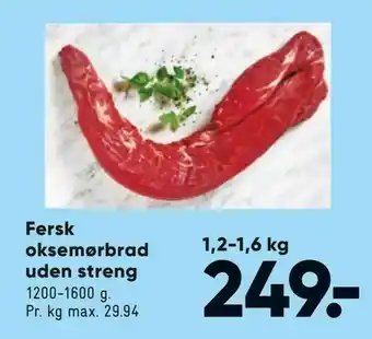 Bilka Fersk oksemørbrad uden streng tilbud
