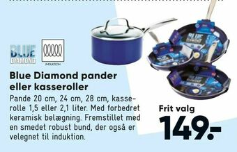 Bilka Blue Diamond pander eller kasseroller tilbud