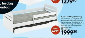 Bilka Tommi juniorseng tilbud