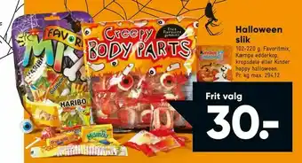 Bilka Halloween slik tilbud