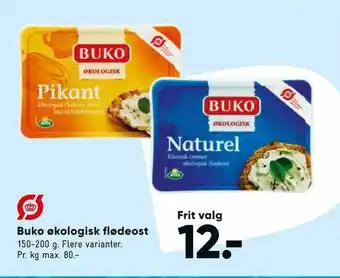 Bilka Buko økologisk flødeost tilbud