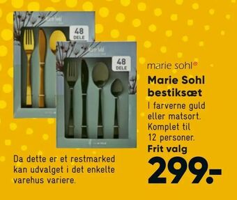Bilka Marie Sohl bestiksæt tilbud