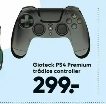 Bilka Gioteck PS4 Premium trådløs controller tilbud