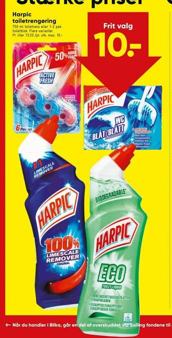 Bilka Harpic toiletrengøring tilbud