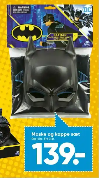 Bilka Maske og kappe sæt tilbud