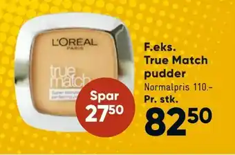 Bilka True Match pudder tilbud