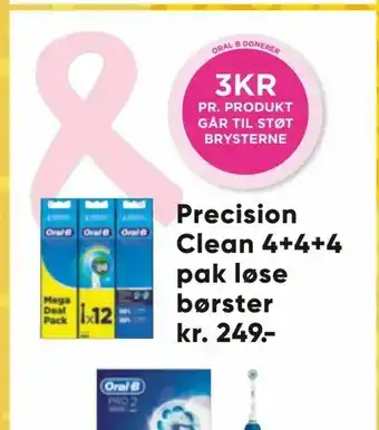 Bilka Precision Clean 4+4+ løse børster tilbud