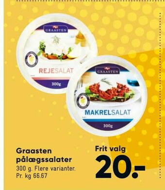 Bilka Graasten pålægssalater tilbud
