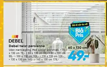 Bilka Debel twist persienne tilbud