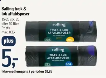 Føtex Salling træk & luk affaldsposer tilbud