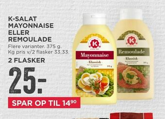 MENY K-salat mayonnaise eller remoulade tilbud