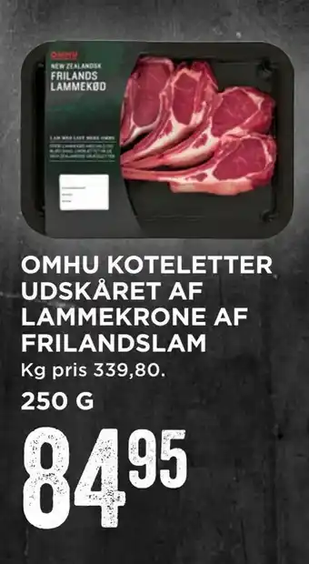 MENY Omhu koteletter udskåret af lammekrone af frilandslam tilbud