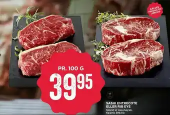 Sashi entrecote eller rib eye