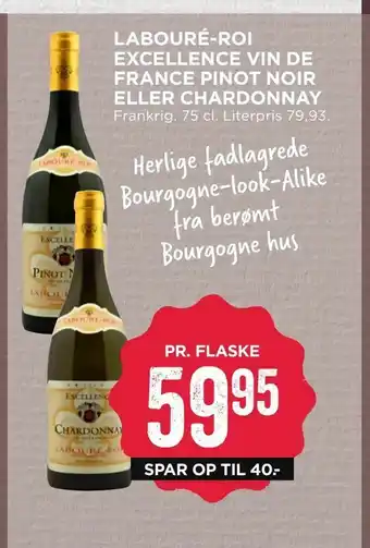MENY Labouré-roi excellence vin de france pinot noir eller chardonnay tilbud