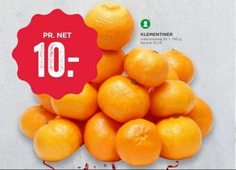 MENY Klementiner tilbud