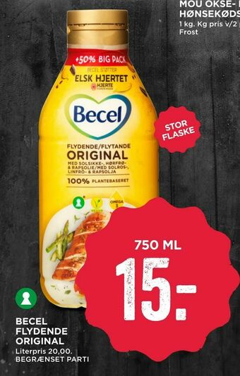 MENY Becel flydende original tilbud